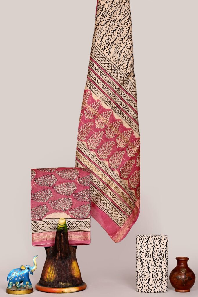 Maheshwari Silk Suit Set