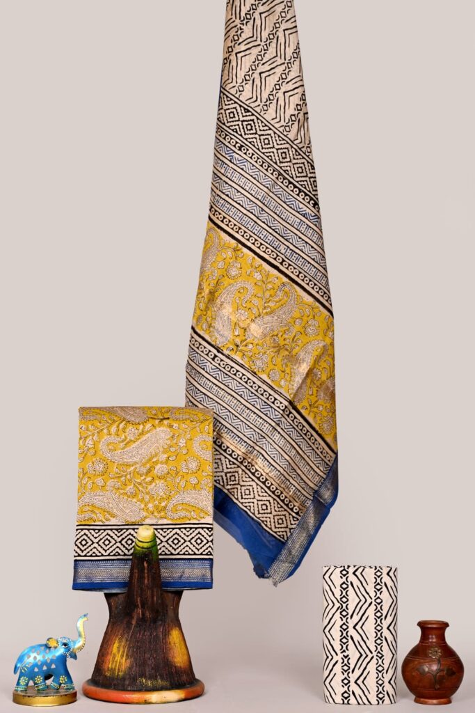 Maheshwari Silk Suit Set