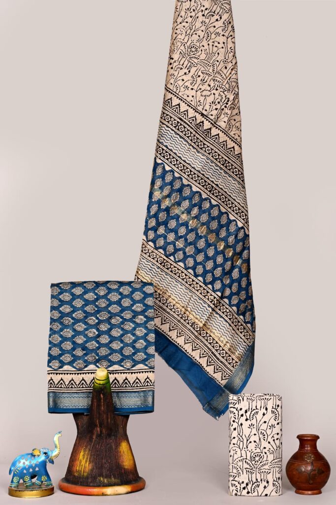 Maheshwari Silk Suit Set