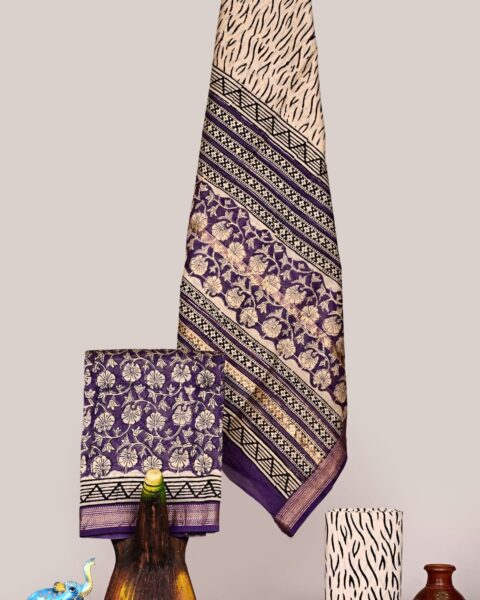 Maheshwari Silk Suit Set