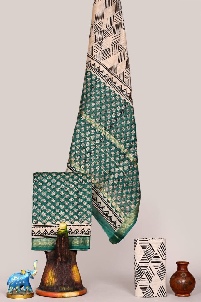 Maheshwari Silk Suit Set