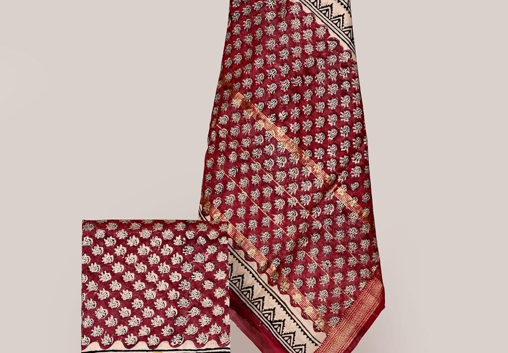 Maheshwari Silk Suit Set