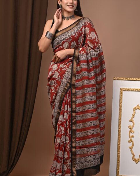 Maheshwari Silk Saree