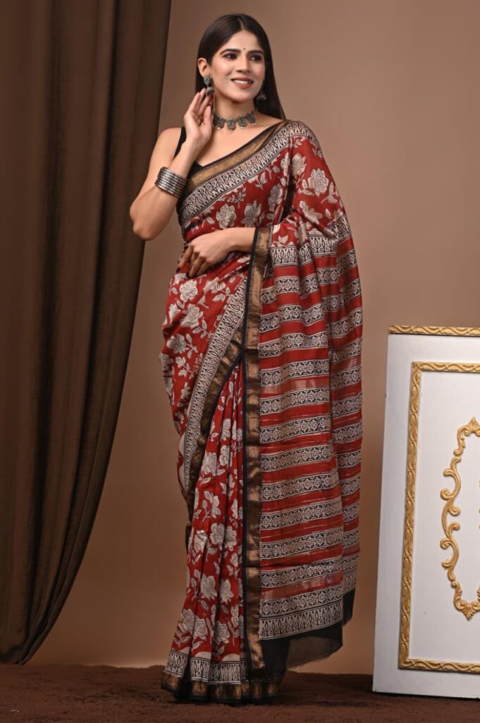 Maheshwari Silk Saree