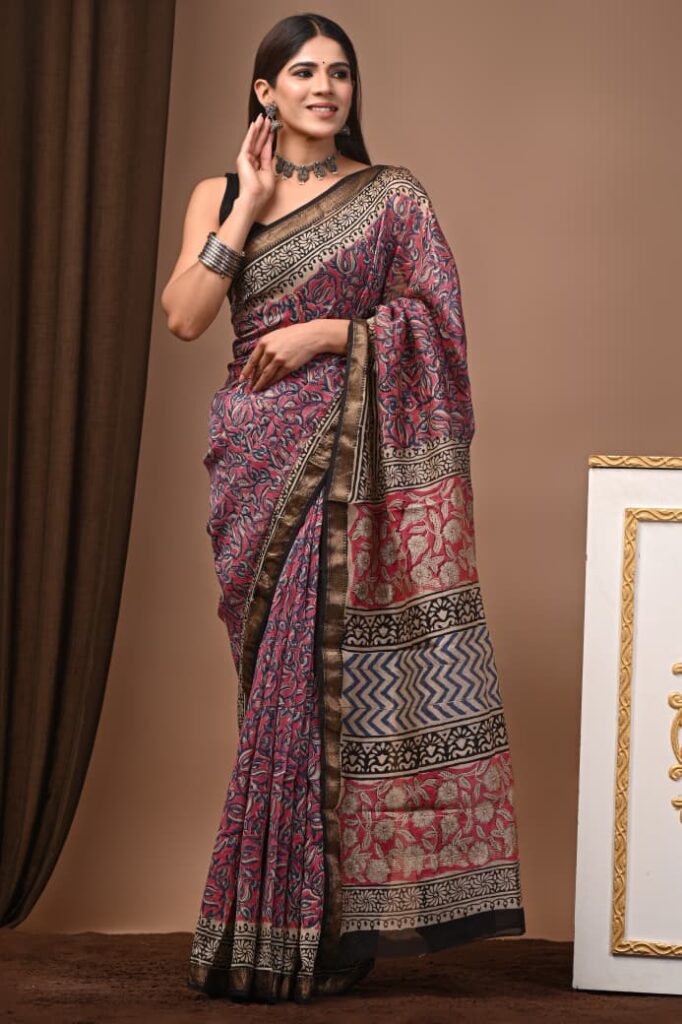Maheshwari Silk Saree